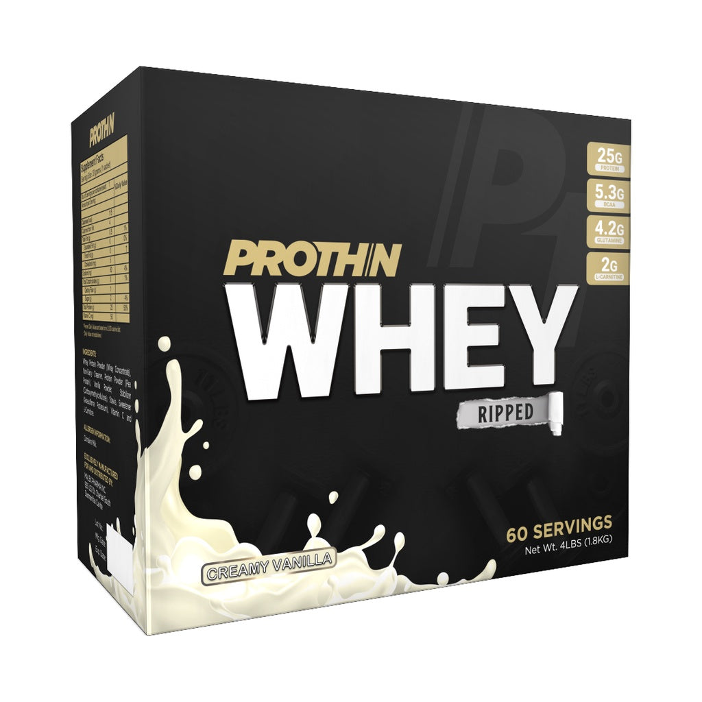 PROTHIN WHEY RIPPED 1 BOX 60 SERVINGS WHEY PROTEIN