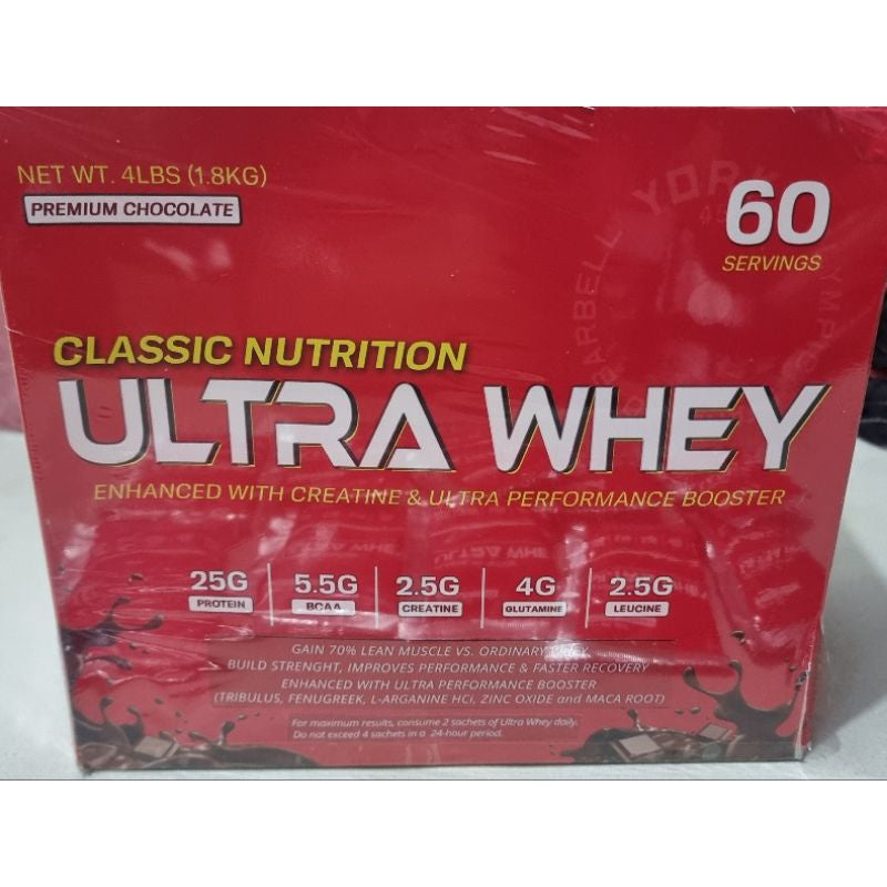 CLASSIC NUTRITION ULTRA WHEY 1 BOX 4LBS OR 60 SERVINGS