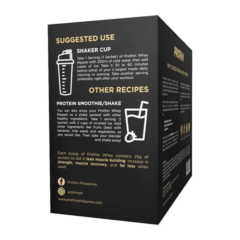 PROTHIN WHEY RIPPED - 30 SACHETS | 20 SACHETS | 10 SACHETS