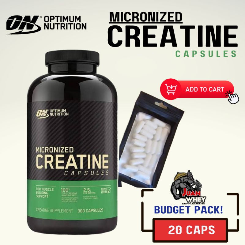 ON Creatine Capsules (20/50/100 CAPS)