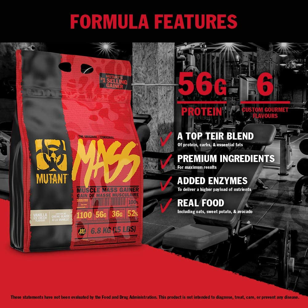 Mutant Mass Weight Gainer Protein Powder (1LB/2LBS)