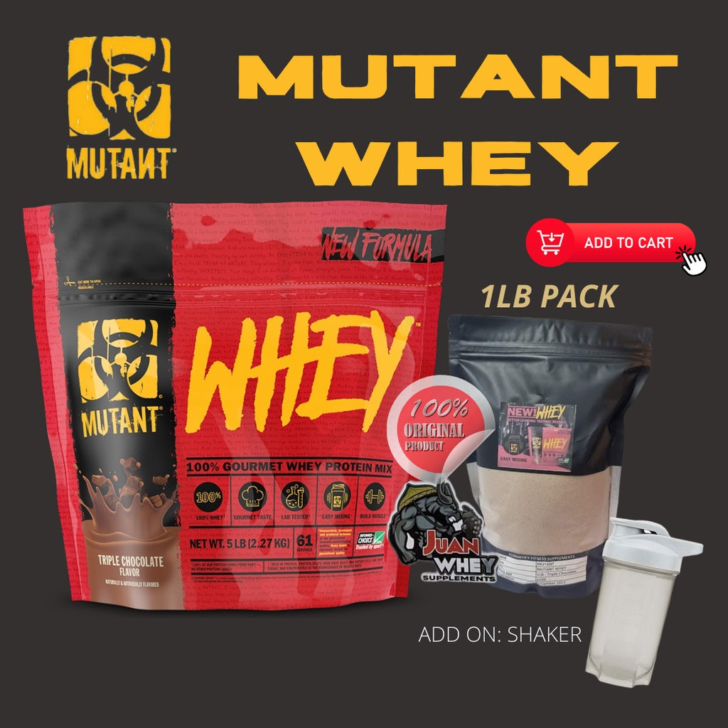 MUTANT WHEY PROTEIN 1LB/2LBS W/FREEBIES