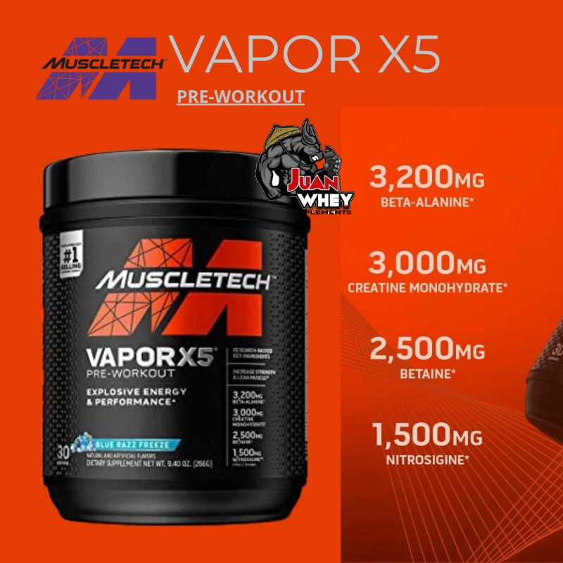 Muscletech Vapor X5 Pre-Workout 30 Servings