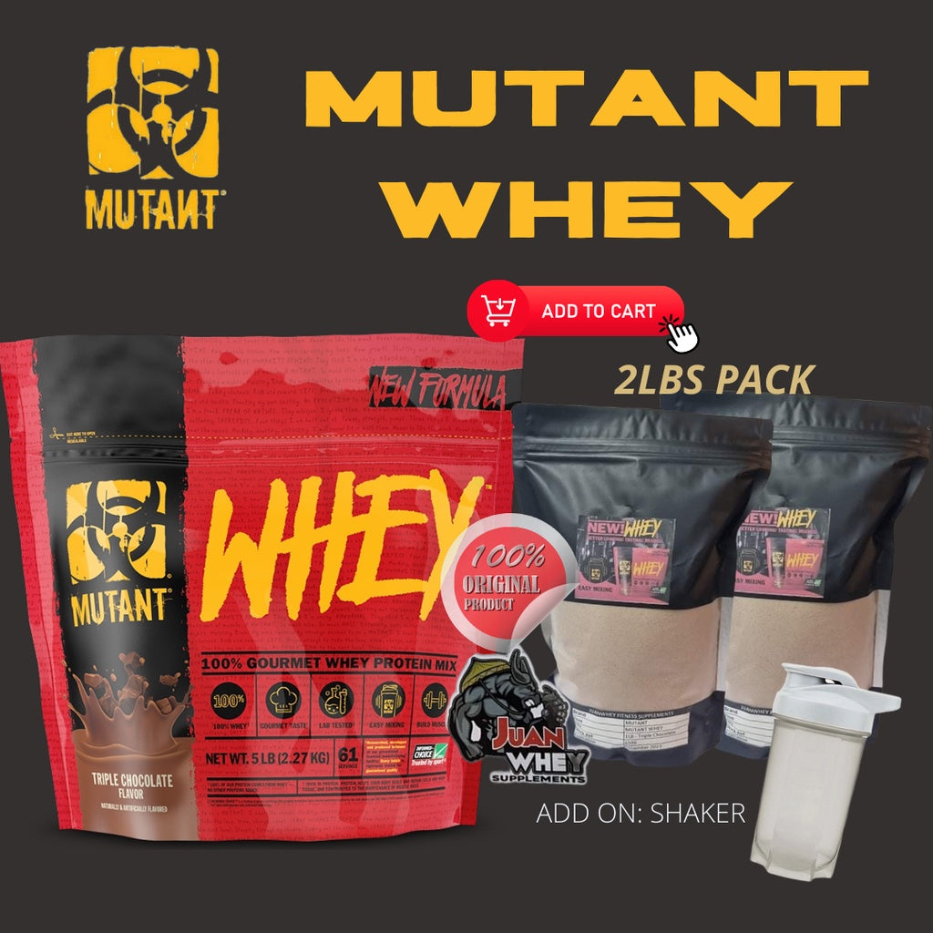 MUTANT WHEY PROTEIN 1LB/2LBS W/FREEBIES