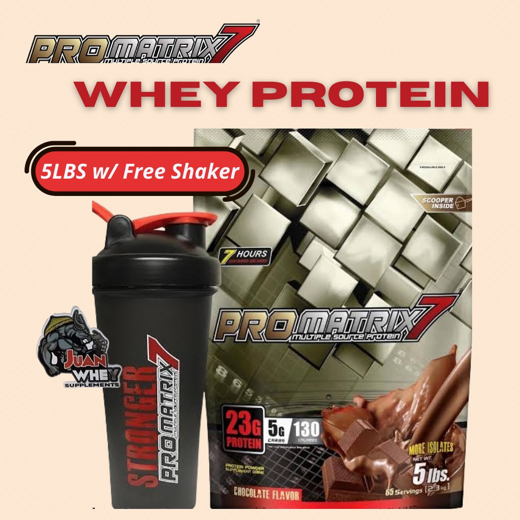 PROMATRIX WHEY Protein 1LB/2LBS /5lbs with Free Shaker Chocolate Flavor