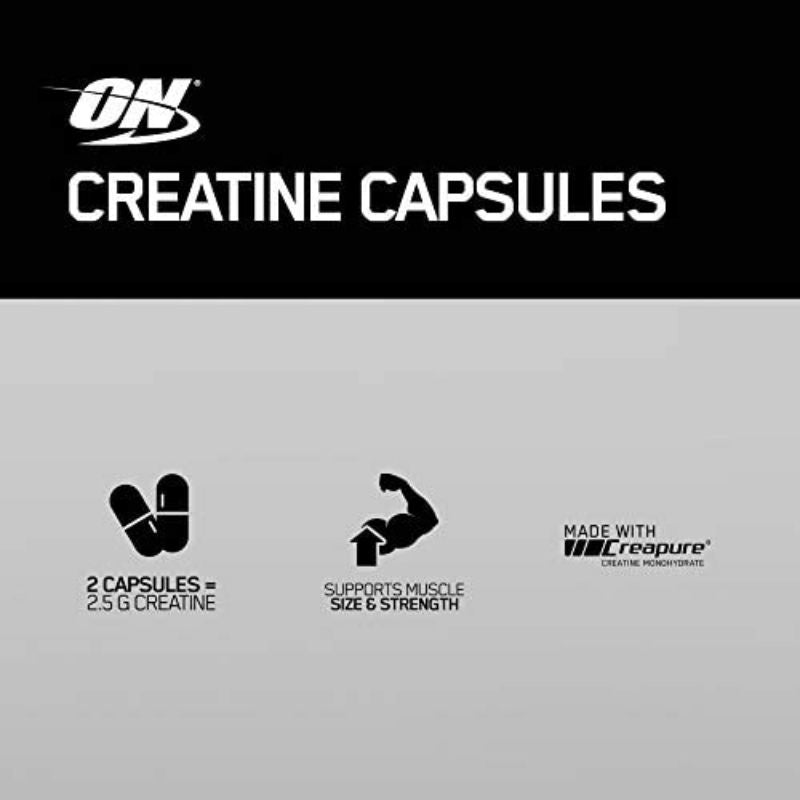 ON Creatine Capsules (20/50/100 CAPS)