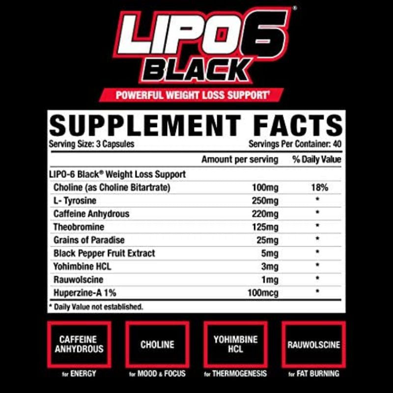 Nutrex LIPO 6 Black (20/50 Capsules)