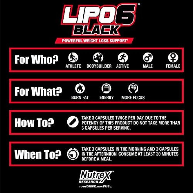Nutrex LIPO 6 Black (20/50 Capsules)