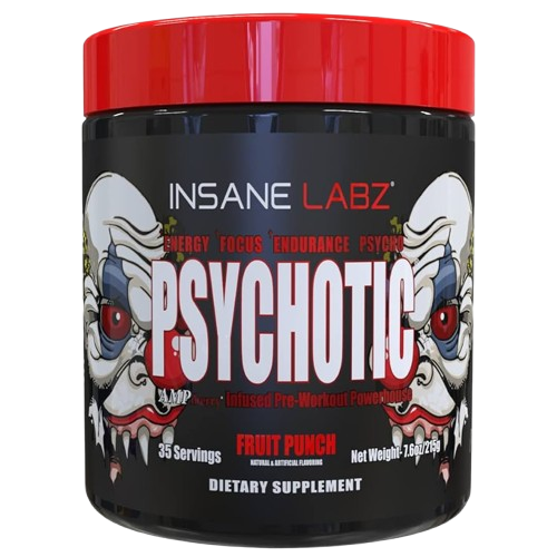 INSANE LABZ PSYCHOTIC PREWORKOUT 35 SERVINGS WITH FREEBIES