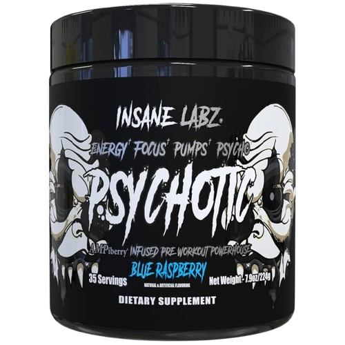 Insane Labz Psychotic Infused Pre-Workout Powerhouse (Black) 35servings