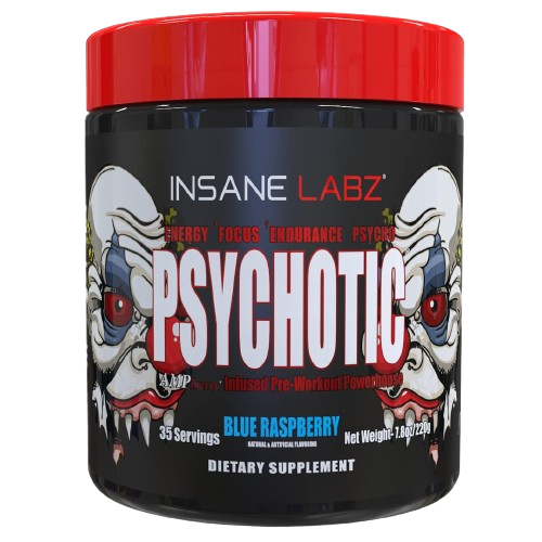 INSANE LABZ PSYCHOTIC PREWORKOUT 35 SERVINGS WITH FREEBIES
