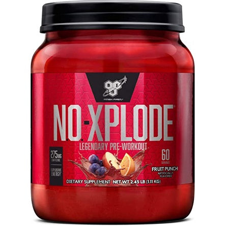 BSN N.O.-XPLODE Pre Workout Supplement with Creatine, Beta-Alanine, and Energy with FREE SHAKER