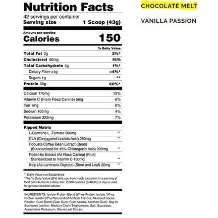 WHEYLABS PRO STANDARD RIPPED ISOLATE PROTEIN 4LBS with or without SHAKER - WheyLabs