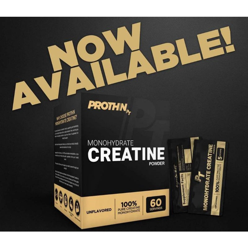 PROTHIN CREATINE MONOHYDRATE 60 SERVINGS WITH FREEBIES!