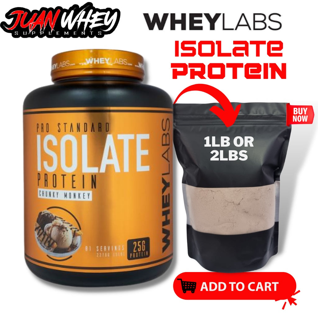 WHEYLABS PRO STANDARD ISOLATE 1LB or 2LBS with or without Shaker with FREEBIES - Wheylabs