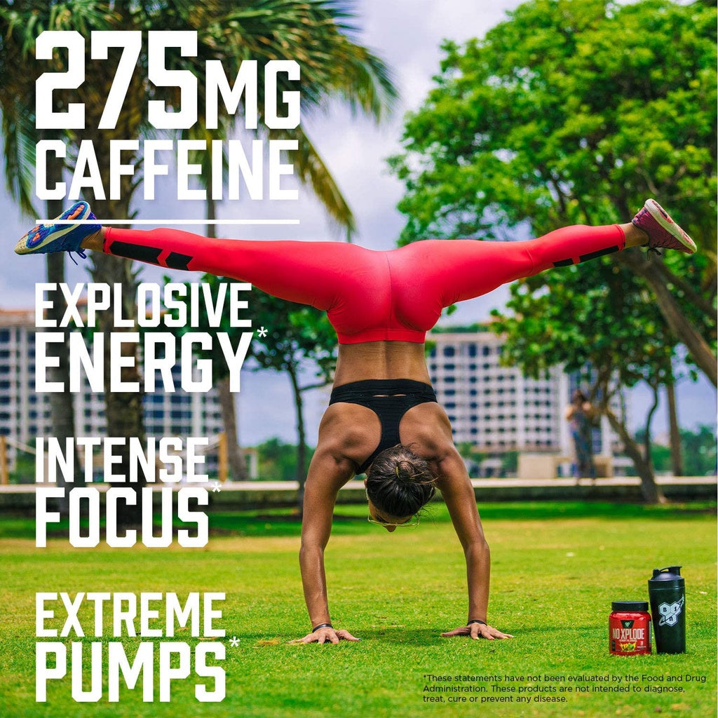 BSN N.O.-XPLODE Pre Workout Supplement with Creatine, Beta-Alanine, and Energy with FREE SHAKER