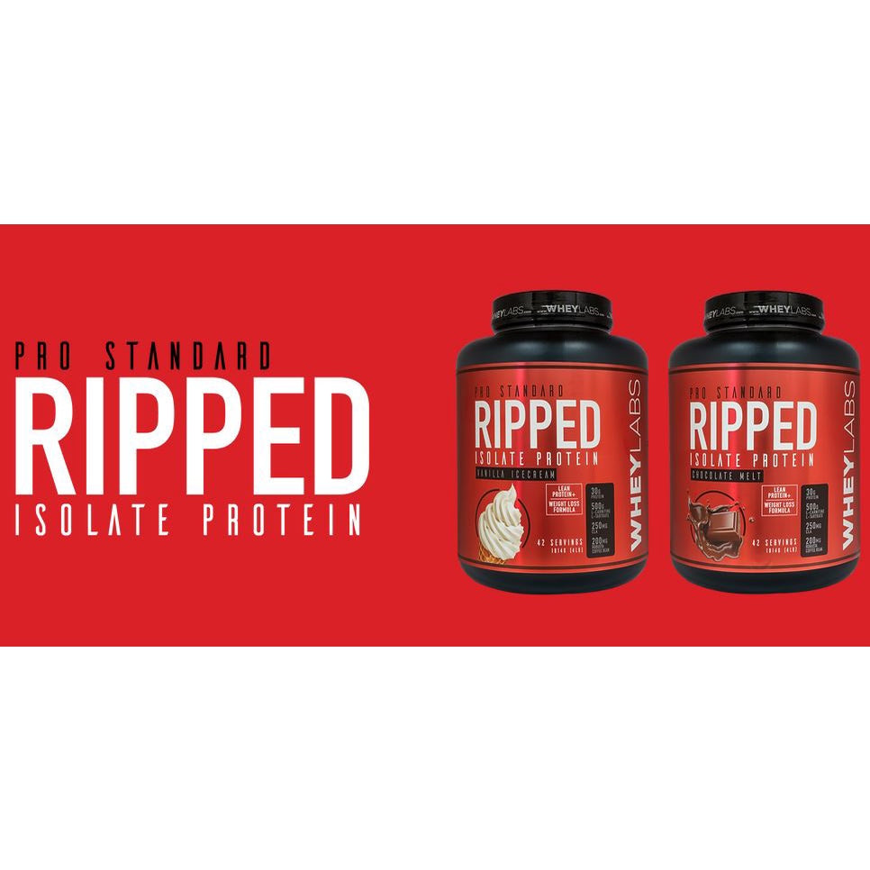 WHEYLABS PRO STANDARD RIPPED ISOLATE PROTEIN 1LB or 2LBS with or without SHAKER - WheyLabs + FREEBIE