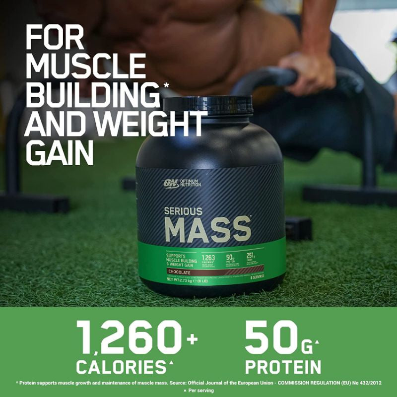 OPTIMUM NUTRITION SERIOUS MASS - MASS GAINER WHEY PROTEIN WEIGHT GAINER | 1 SCOOP 47g