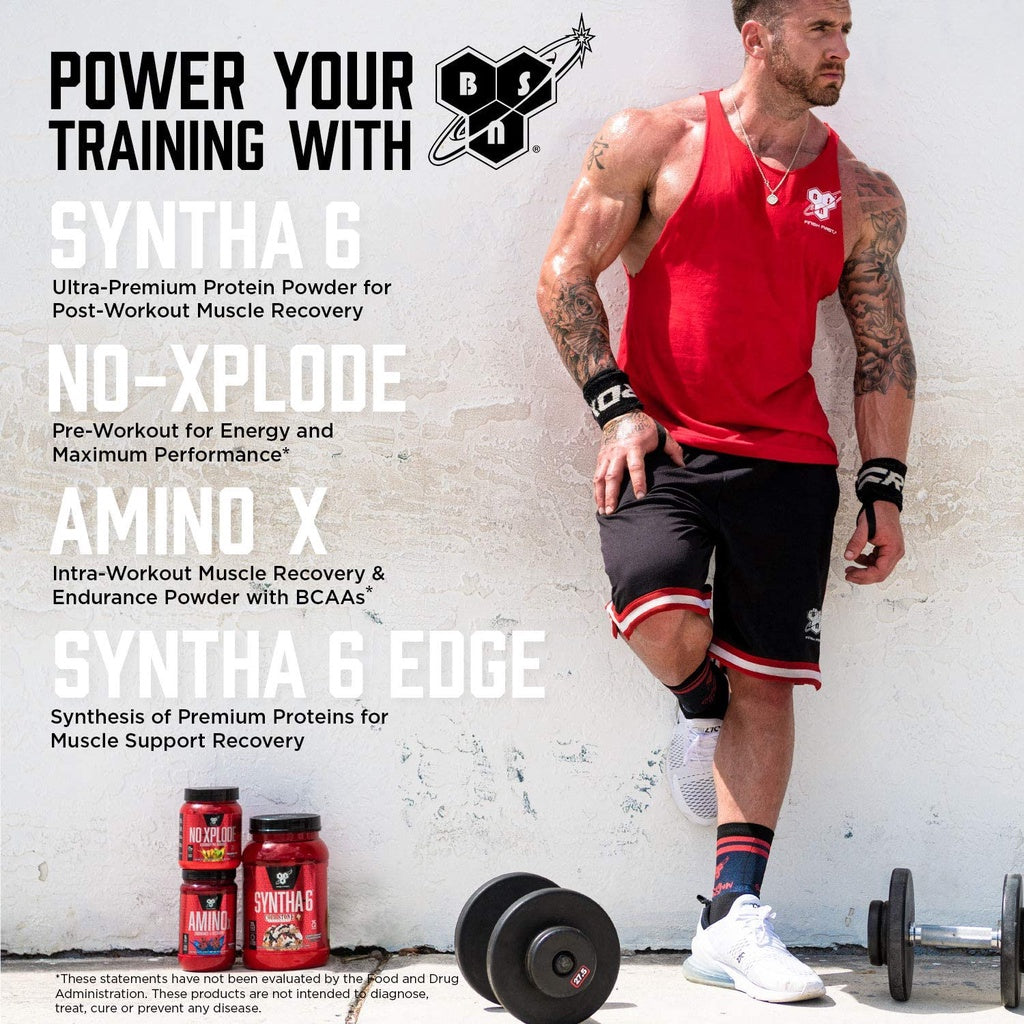 BSN N.O.-XPLODE Pre Workout Supplement with Creatine, Beta-Alanine, and Energy with FREE SHAKER