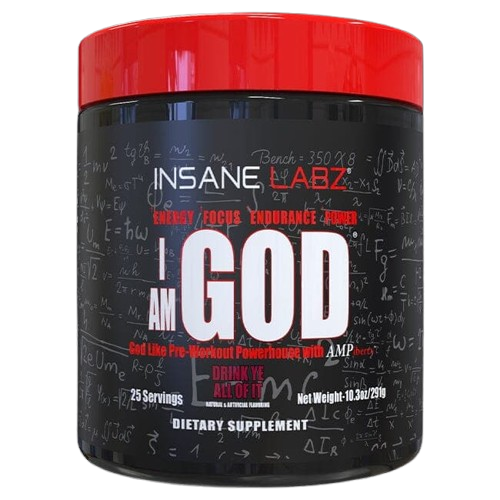 INSANE LABZ I Am God High Stimulant Pre-Workout Powder (25 Servings)