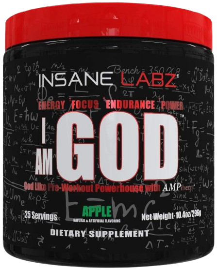 INSANE LABZ I Am God High Stimulant Pre-Workout Powder (25 Servings)