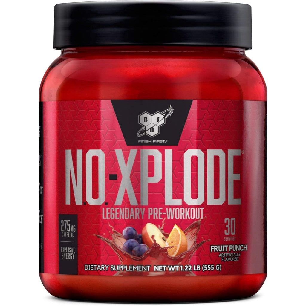 BSN N.O.-XPLODE Pre Workout Supplement with Creatine, Beta-Alanine, and Energy with FREE SHAKER