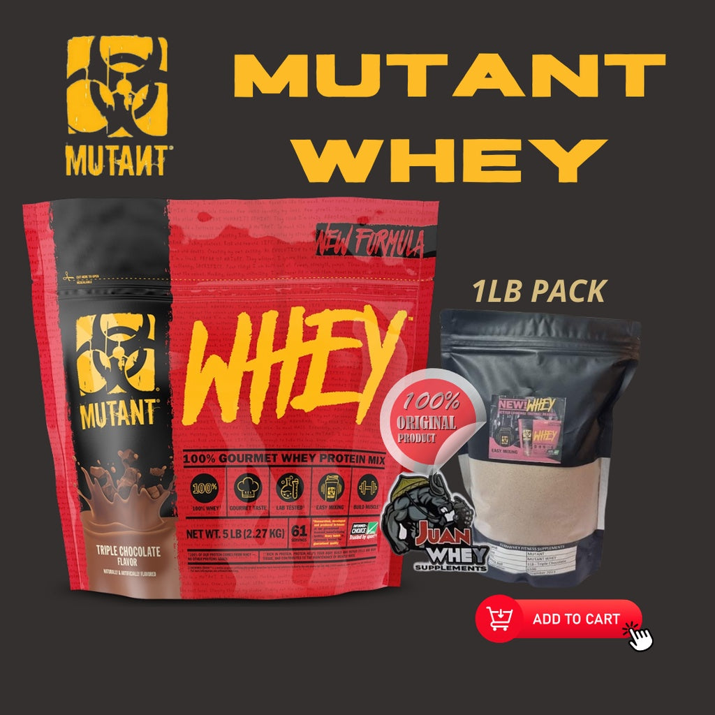 MUTANT WHEY PROTEIN 1LB/2LBS W/FREEBIES