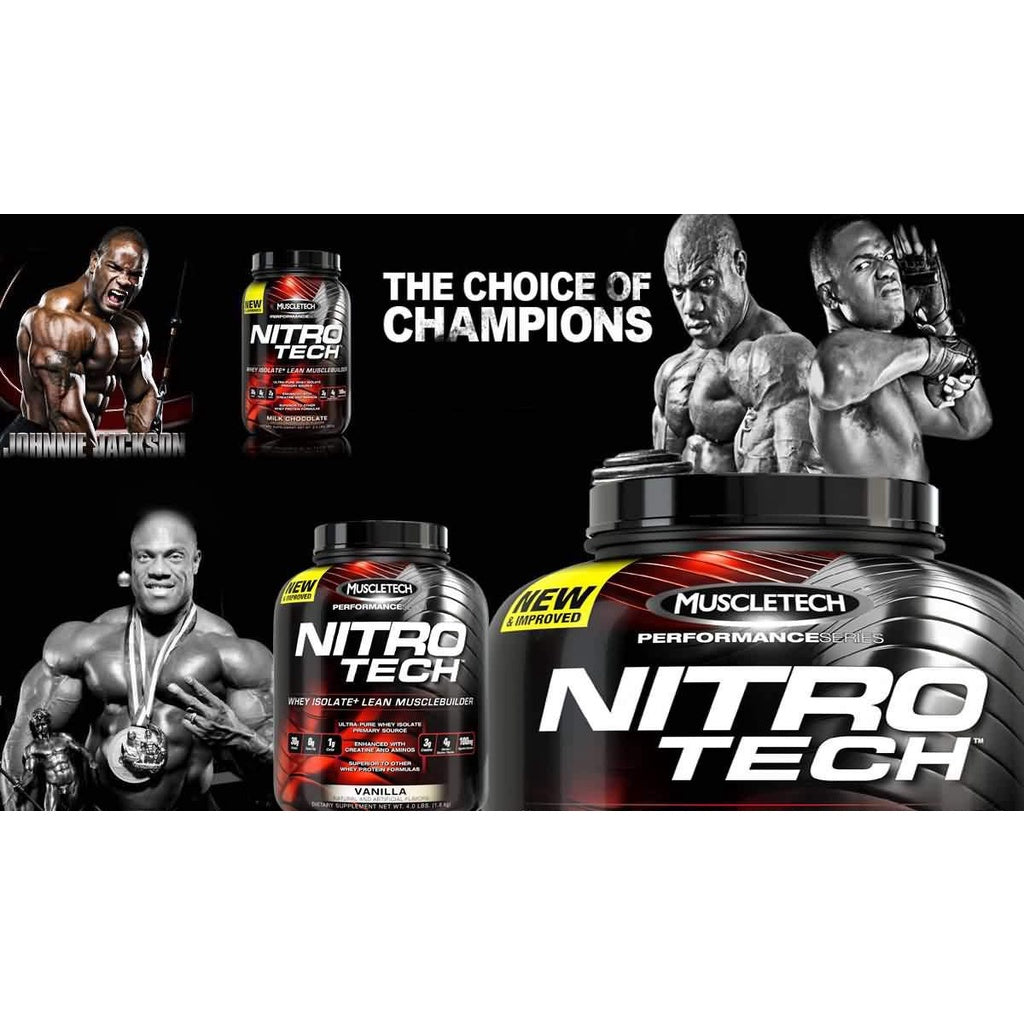 Muscletech Nitrotech Whey Protein Powder (1LB/2LBS)