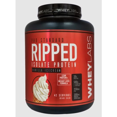 WHEYLABS PRO STANDARD RIPPED ISOLATE PROTEIN 1LB or 2LBS with or without SHAKER - WheyLabs + FREEBIE