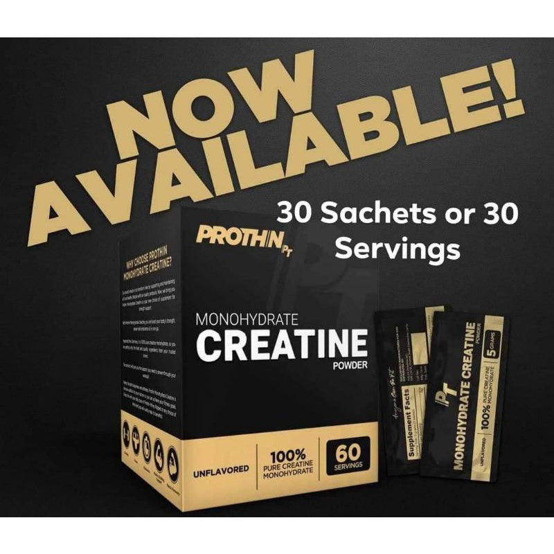 PROTHIN CREATINE MONOHYDRATE 60 SERVINGS WITH FREEBIES!