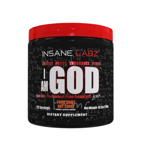INSANE LABZ I Am God High Stimulant Pre-Workout Powder (25 Servings)