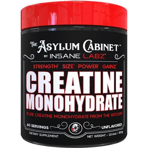 INSANE LABZ ASYLUM CABINET CREATINE MONOHYDRATE 60G with FREEBIES