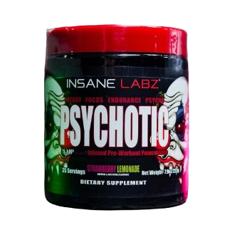 INSANE LABZ PSYCHOTIC PREWORKOUT 35 SERVINGS WITH FREEBIES