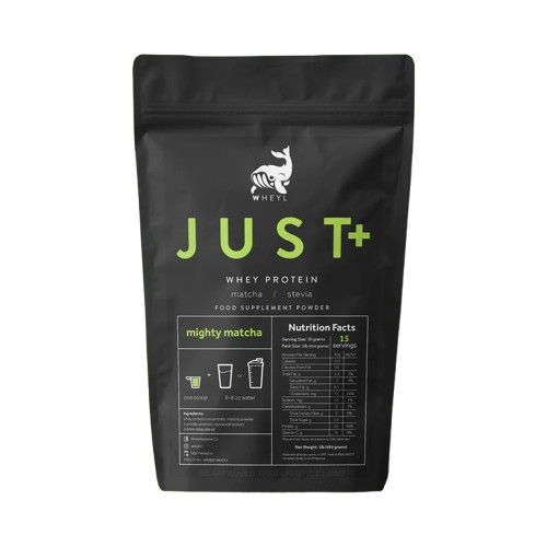 JUST WHEY PROTEIN 1LB - 15 Servings with Scooper and Stickers [by WHEYL NUTRITION]