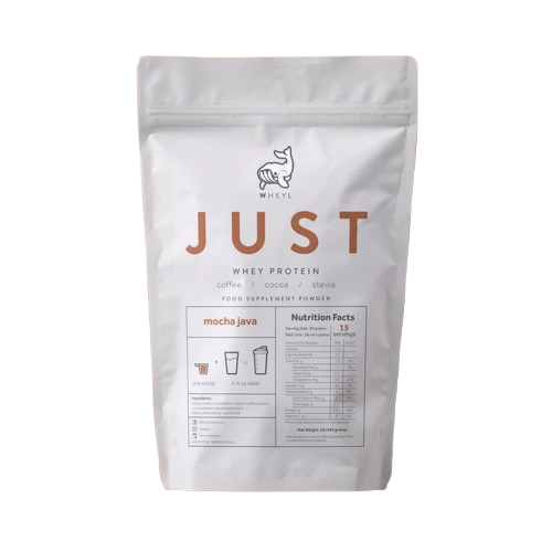 JUST WHEY PROTEIN 1LB - 15 Servings with Scooper and Stickers [by WHEYL NUTRITION]
