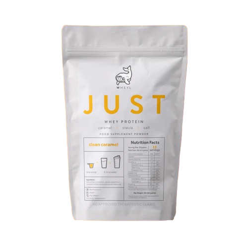 JUST WHEY PROTEIN 1LB - 15 Servings with Scooper and Stickers [by WHEYL NUTRITION]