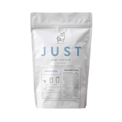 JUST WHEY PROTEIN 1LB - 15 Servings with Scooper and Stickers [by WHEYL NUTRITION]