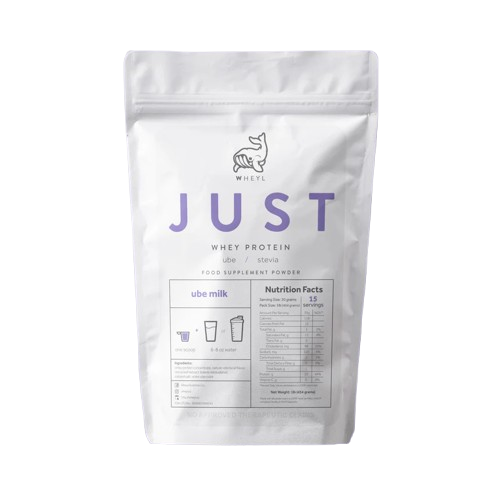 JUST WHEY PROTEIN 1LB - 15 Servings with Scooper and Stickers [by WHEYL NUTRITION]