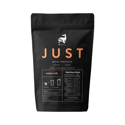 JUST WHEY PROTEIN 1LB - 15 Servings with Scooper and Stickers [by WHEYL NUTRITION]