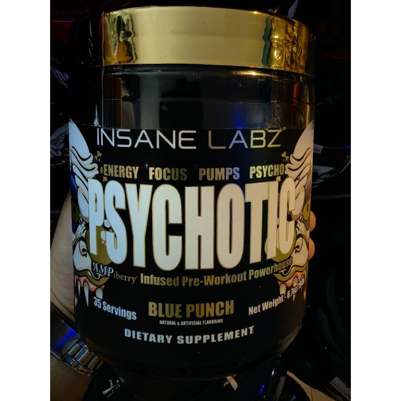 Insane Labz Psychotic Infused Pre Workout Powerhouse (Gold) - 35 servings