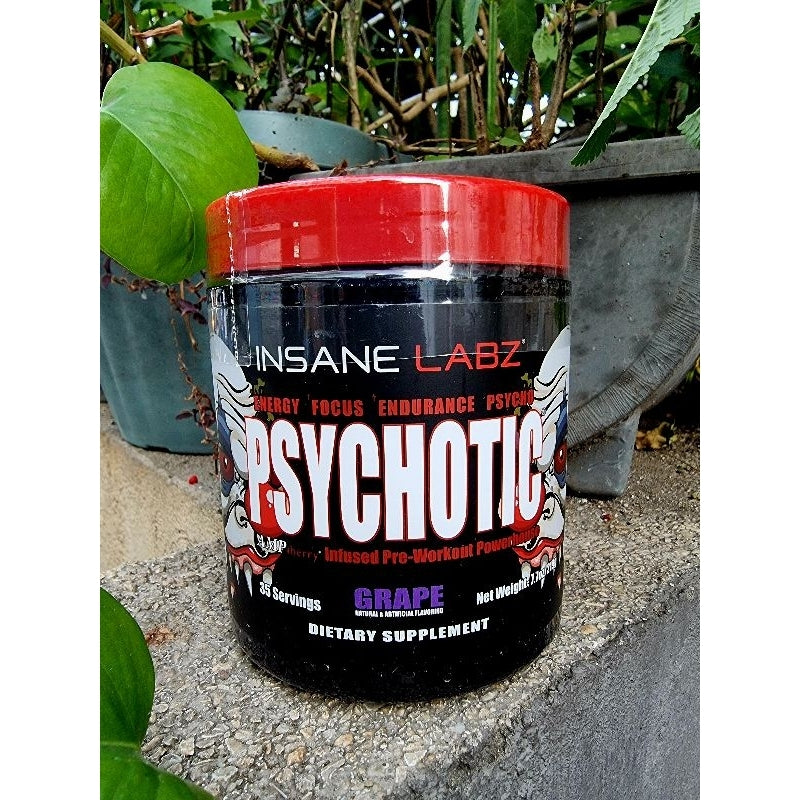 INSANE LABZ PSYCHOTIC PREWORKOUT 35 SERVINGS WITH FREEBIES