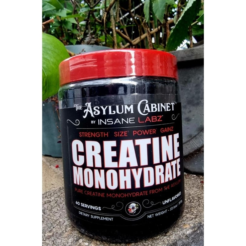 INSANE LABZ ASYLUM CABINET CREATINE MONOHYDRATE 60G with FREEBIES