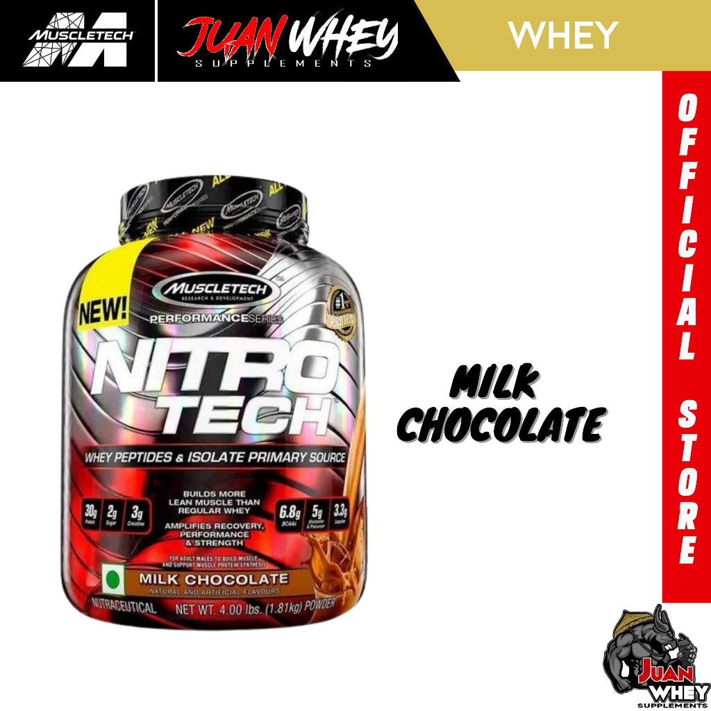 Muscletech Nitrotech Whey Protein Powder (1LB/2LBS)
