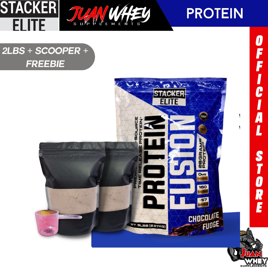 Whey Protein Fusion - 1LB | 2LBS with Freebies Stacker Elite