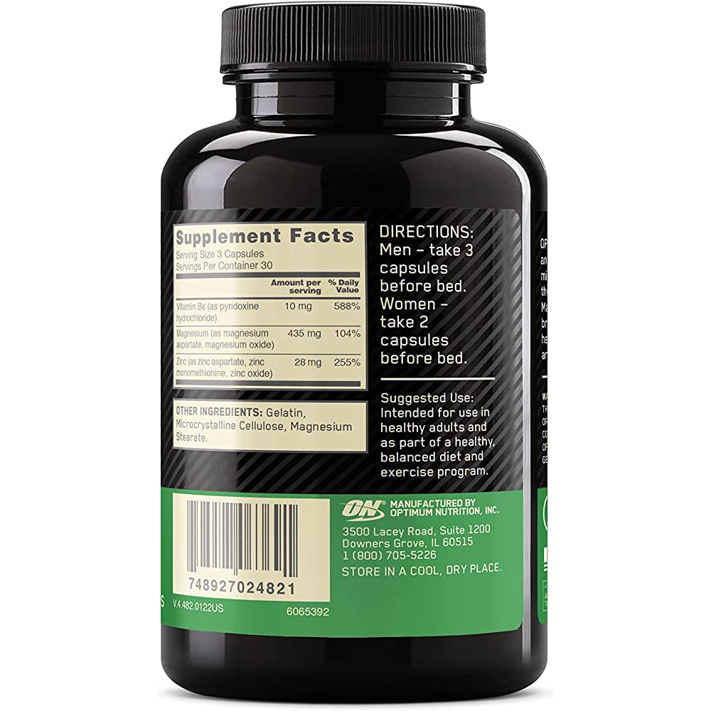 Optimum Nutrition ZMA (Zinc Magnesium Aspartate) 180 Caps