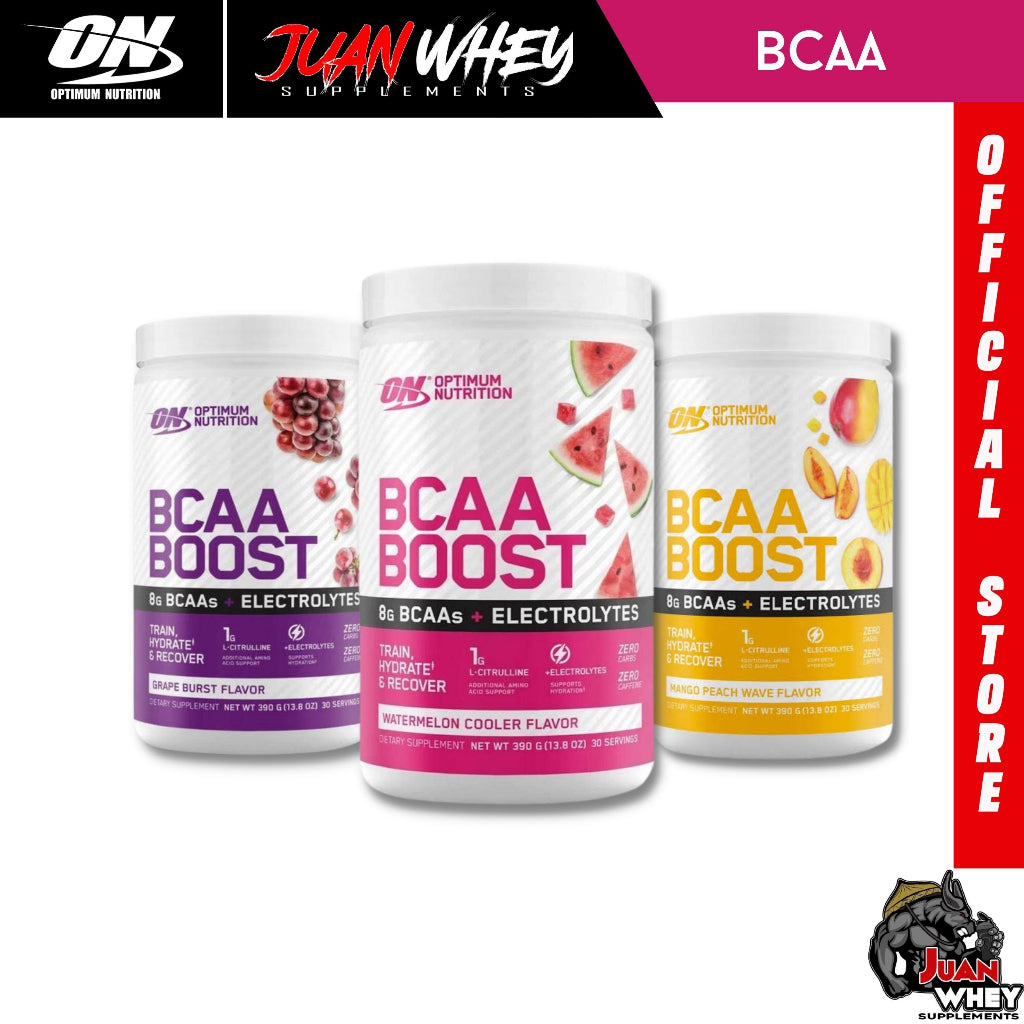 Optimum Nutrition (ON) BCAA Boost: BCAA Drink with L-Citrulline & Electrolytes Hydration Recovery