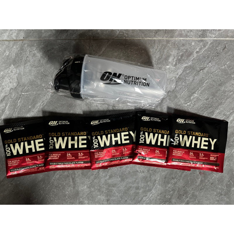 ON whey Pack chocolate with or withour shaker