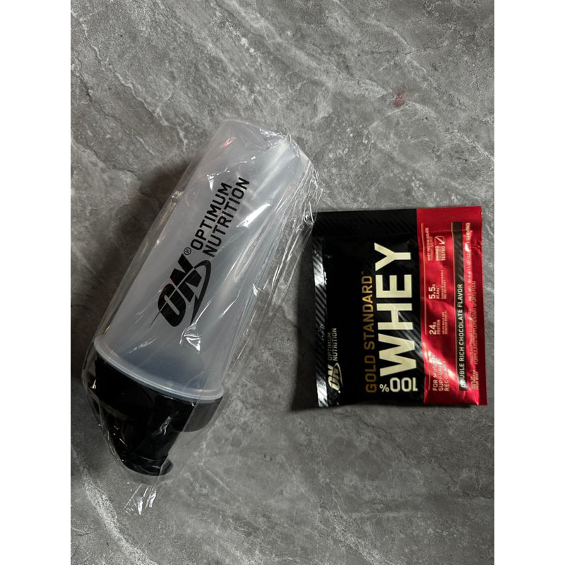ON whey Pack chocolate with or withour shaker