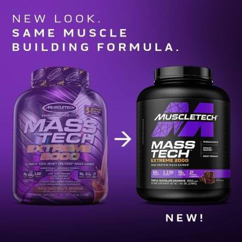 Muscle tech Masstech Extreme 2000 (1LB/2LBS) WTIH FREEBIES