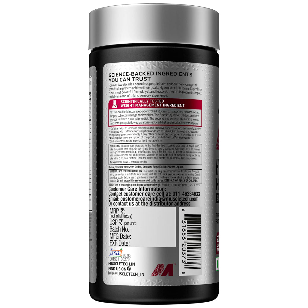 Muscletech Hydroxycut Hardcore Super Elite - 20 | 50 Capsules